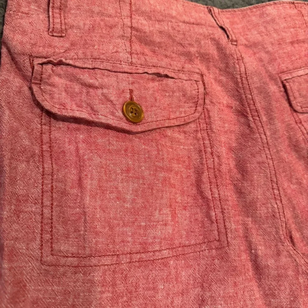 J Crew Men’s Linen Blend Shorts Size 32